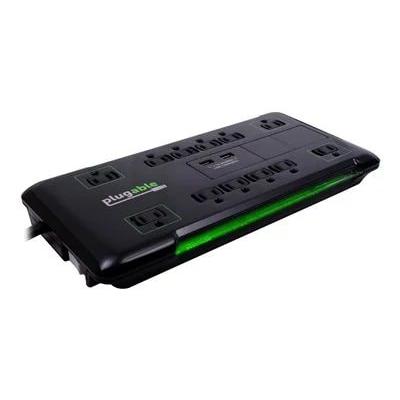 Plugable 12-Outlet Power Strip with 2-Port USB Charger