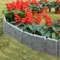 Garden Edging Border Stone Effect Garden Fence Lawn Edging for Landscape Yard Plant Flower Bed