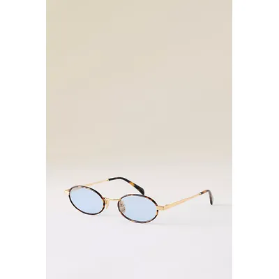 Jimmy Fairly Sigi Metal Oval Sunglasses