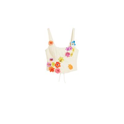 Tyler McGillivary floral corset blouse