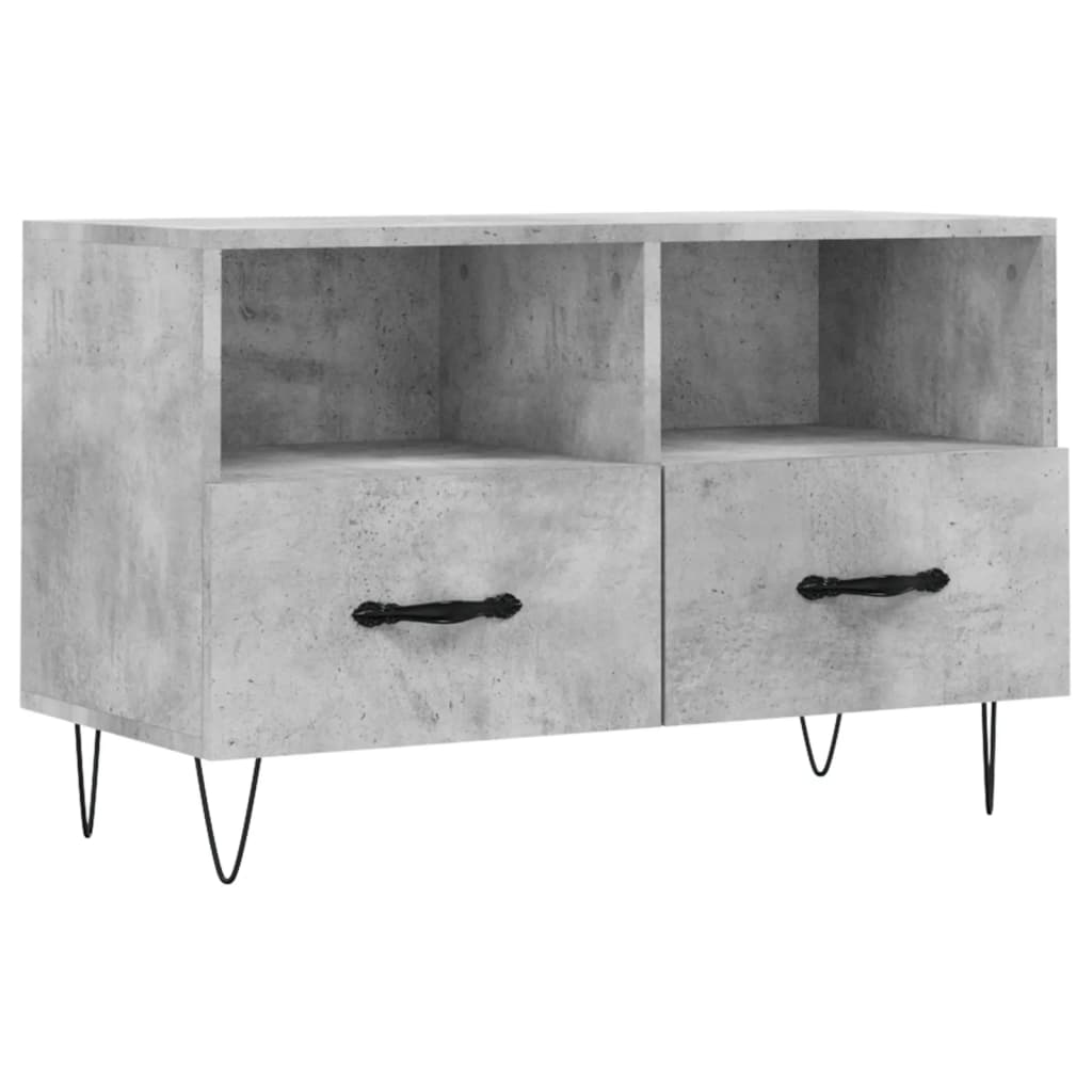 vidaXL TV-Schrank Betongrau 80x36x50 cm Holzwerkstoff Image