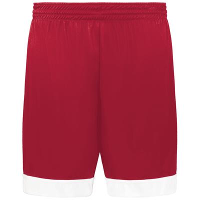 Augusta Sportswear 6929 Swish Reversible Basketball Shorts in Scarlet/White size XL | Polyester