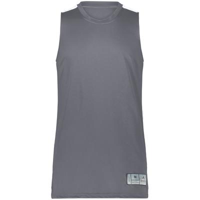 Augusta Sportswear 6928 Athletic Youth Swish Reversible Basketball Jersey T-Shirt in Graphite Grey size Small | Polyester