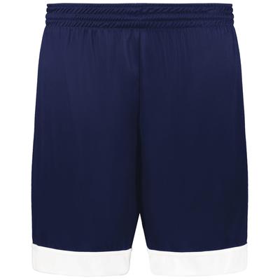 Augusta Sportswear 6929 Swish Reversible Basketball Shorts in Navy Blue/White size Small | Polyester