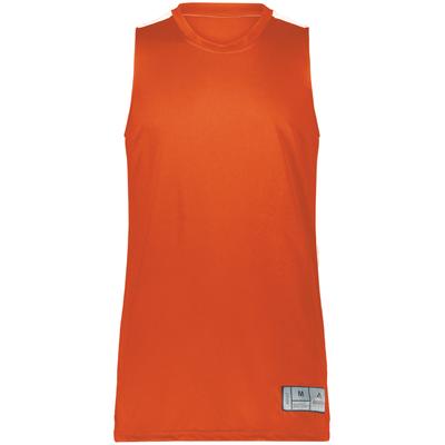 Augusta Sportswear AS6927 Athletic Swish Reversible Basketball Jersey T-Shirt in Orange/White size Large | Polyester 6927