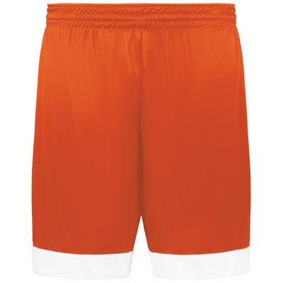 Augusta Sportswear 6929 Swish Reversible Basketball Shorts in Orange/White size Small | Polyester