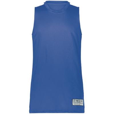 Augusta Sportswear AS6927 Athletic Swish Reversible Basketball Jersey T-Shirt in Royal/White size Medium | Polyester 6927