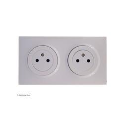 Legrand - Double prise de courant Surface Dooxie complet Blanc Griffes: Sans griffes