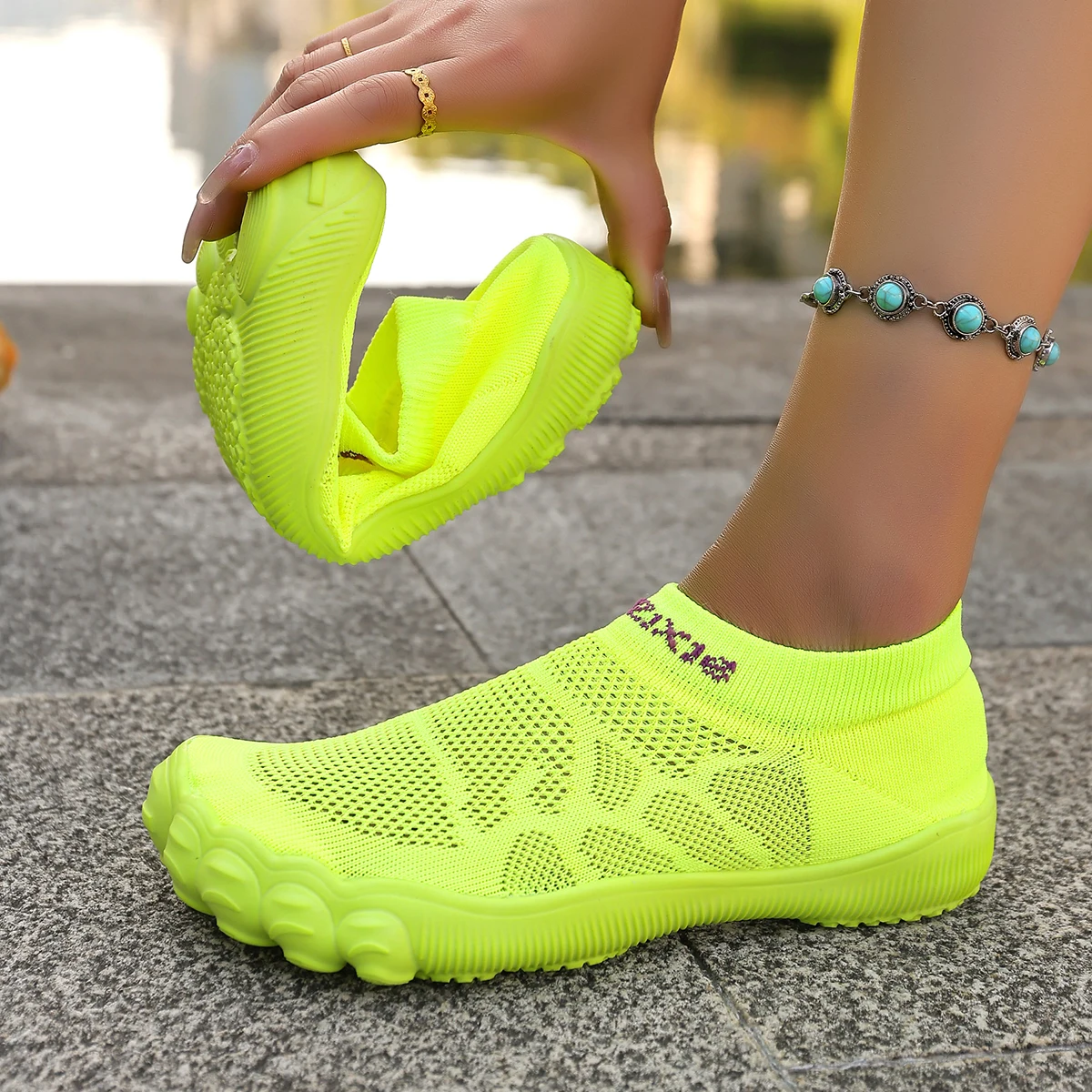 2025 Outdoor River Tracing-Schuhe für Herren und Damen, Strand-Schwimmschuhe, schnell trocknende Watschuhe, Indoor-Fitness-Schuhe, Wanderschuhe, Fly-Strick-Socken-Schuhe