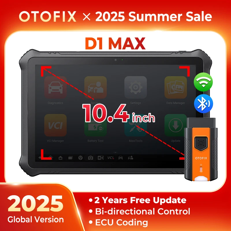 OTOFIX D1 Max Bidirektionaler Scanner, Kfz-Diagnose-Scan-Tool, ECU-Codierung, DoIP und CANFD, 2-Jahres-Update, aktualisiert von D1 PRO Image