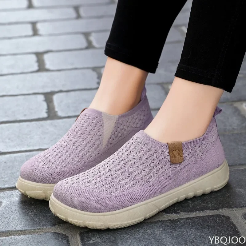 Mode Weiche Sohle Atmungsaktive Aushöhlen Flache Schuhe 2025, Sommer Neue Bequeme Casual frauen Schuhe freizeit Leichte turnschuhe