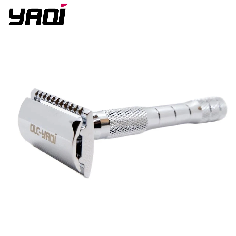 Yaqi Chrome Color Wet Shaving Double Edge Safety Razor Gift Razor Steel Razor Men Shaving Products Image