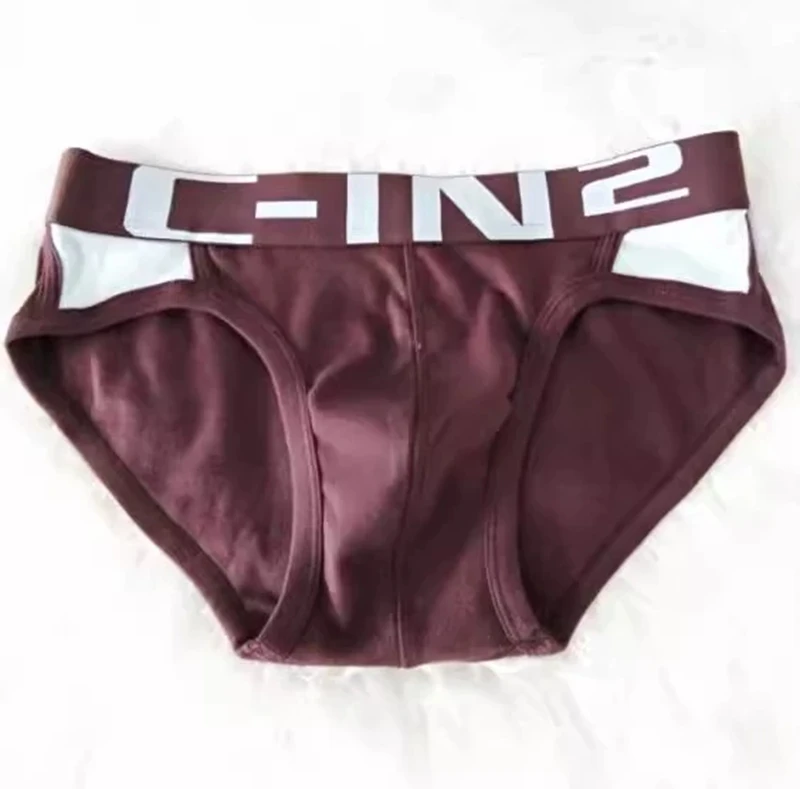 Schlichter und modischer Herren-Slip aus reiner Baumwolle, bequemer Slip aus reiner Baumwolle D6666 Image