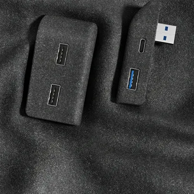 Handschuhfach-Dockingstation für Tesla Model Y 3, Schnellladegerät, 4 USB-Typ-C-Shunt-Hub, Beflockungsadapter, angetriebene Splitter-Erweiterung Image