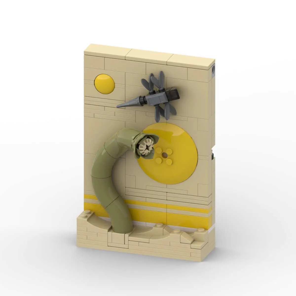 MOC Märchen-Postkarten-Bausatz, 161-teiliges Ziegelstein-Spielzeug, Weihnachtsgeschenk für Erwachsene und Kinder Image