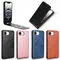 Per iPhone 16E Custodia verticale con vibrazione Porta carte da libro in pelle retrò di lusso