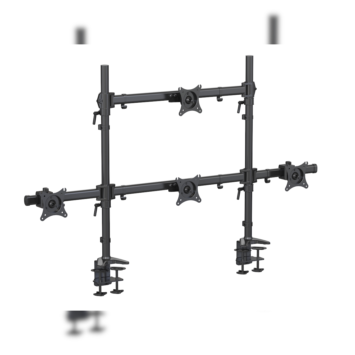 HFTEK® – Tischhalterung für 4 Bildschirme von 15 bis 34 Zoll (MS424C-N) Image