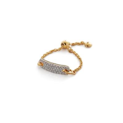 Gold Havana Adjustable Friendship Full Diamond Ring Diamond