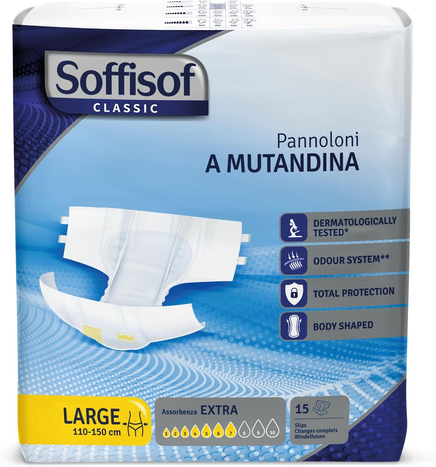 Soffisof Classic Pannoloni con Adesivi Extra 15 St