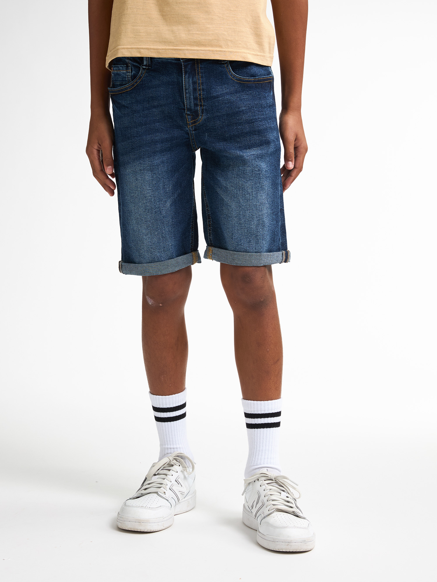 Petrol Industries - Bullseye Denim-Shorts Teak Jungen - Blau Image