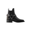 Chelsea-Biker-Stiefeletten - Ganni - Leder - Schwarz