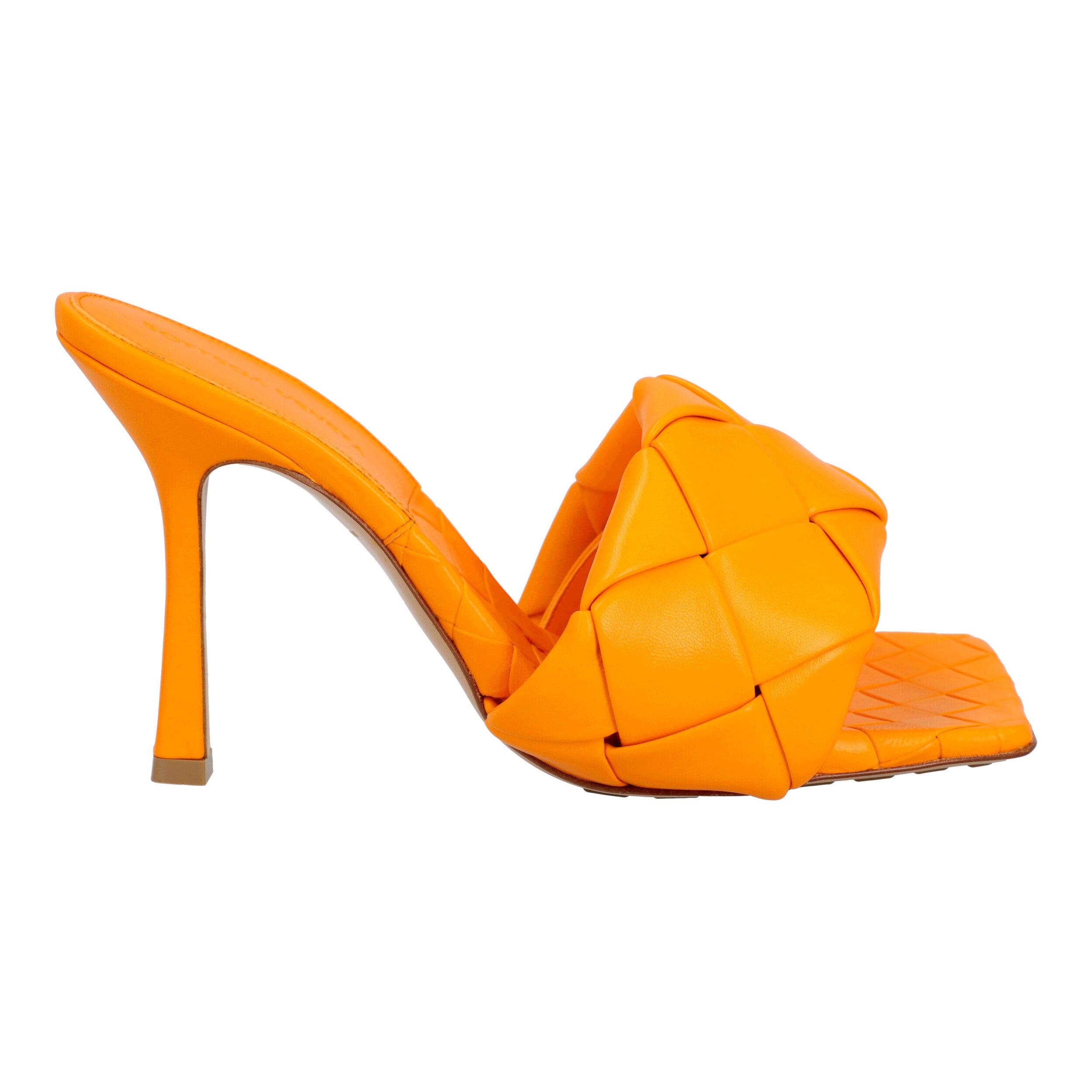 Bottega Veneta Lido Mule Orange EU 37