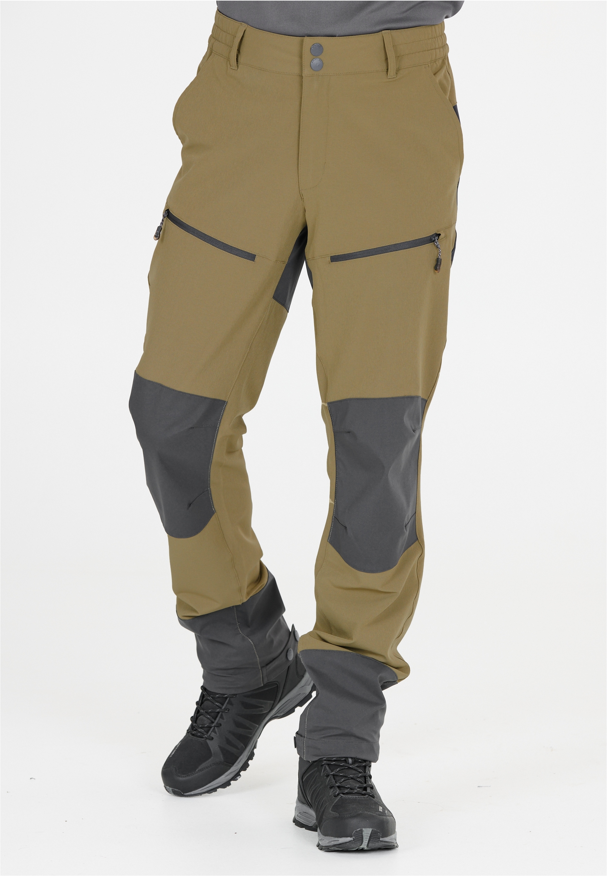 Softshellhose WHISTLER "Avatar", Herren, Gr. 3XL, US-Größen, braun (karamell), 91% Polyester, 9% Elasthan, unifarben, lang, Hosen Softshellhose, in wetterfester Anfertigung mit Stretchfunktion