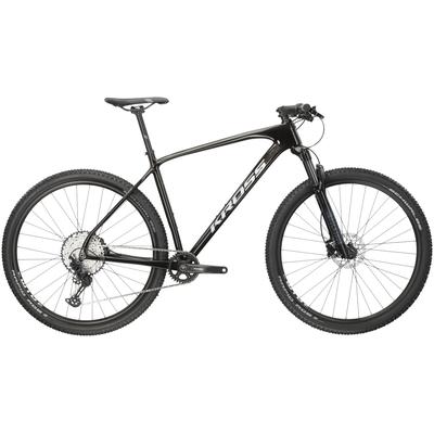 Mountainbike KROSS "Mountainbike Hardtail Level 10.0 Schwarz" Gr. 51, schwarz (schwarz, schwarz), Fahrräder, 51cm, 29 Zoll (73,66cm) hinten: 29 Zoll (73,66cm)