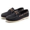 Bootsschuh ELBSAND, Damen, Gr. 40, blau (marine), Obermaterial: 100% Rindsleder. Futter: 100% Rindsleder. Decksohle: 100% Lederimitat. Laufsohle: 100% Synthetik, unifarben, kontrastfarbene Details, klassisch, Schuhe, Slipper, Halbschuh, Slip-Ons aus...