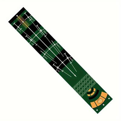 TEMU Golf Putting Mat Training Aids - Universal Polyester Practice Pad With Non-slip Rubber Base, -up, Precision For Indoor Outdoor Use Image