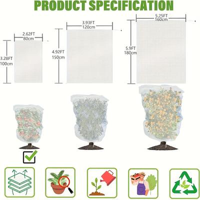 TEMU 6pcs 3.28×2.62 Feet, Outdoor Garden Net, Tomato Plant Net, Garden Insect Net Plant Cover, Garden Bird Net, Fruit Tree Net Image