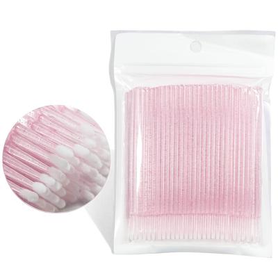 TEMU 100pcs Crystal Applicators Disposable Microswabs For Eyelash Extensions Micro Wands Spoolie Image