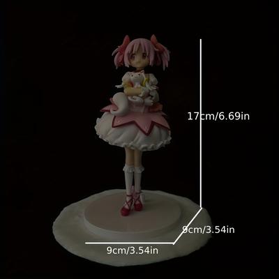 TEMU 1pc Cute Magical Girl Anime Figure, Pvc Collectible Desktop & Car Model, Ideal For Christmas, Halloween, Birthday Gifts Image