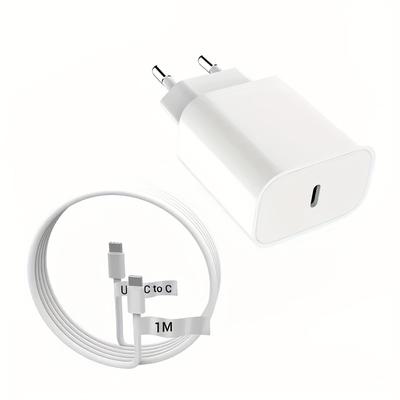 TEMU 20w Usb C Fast Charging Adapter, Compact Power Adapter For Iphone 16/ Pro/15 Pro Max, For Airpods, For Ipad, For . Image