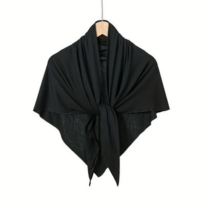 TEMU Soft Triangle Bandana Polyester Simple Scarf Suitable For Daily Commuting Image