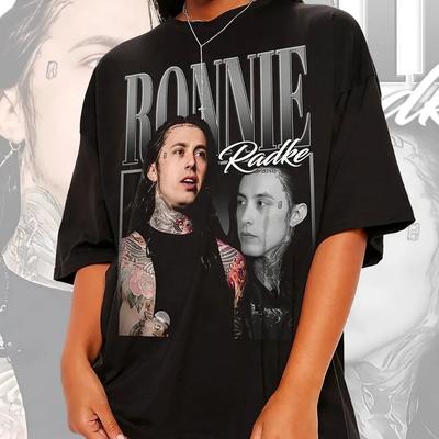 "TEMU 1pc " Reverse" Men's Vintage Graphic T-shirt - 100% Cotton Crew Neck, Loose Fit Short Sleeve, Black With White Print, & Stretch For Casual Wear, Apparel, Retro Band Tee, Breathable Fabric" Image