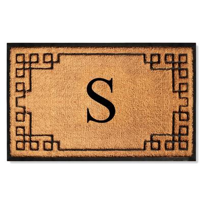 A1HC Natural Coir & Rubber Door Mat, Heavy Duty, Dirt Trapping, Long-Lasting Entrance Doormats,Thick & Durable Outdoor Entry Mat