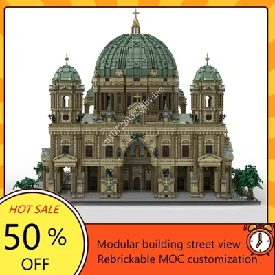 71407PCS Berlin Kathedrale Modulare MOC Kreative street view Modell Bausteine Architektur Bildung Image