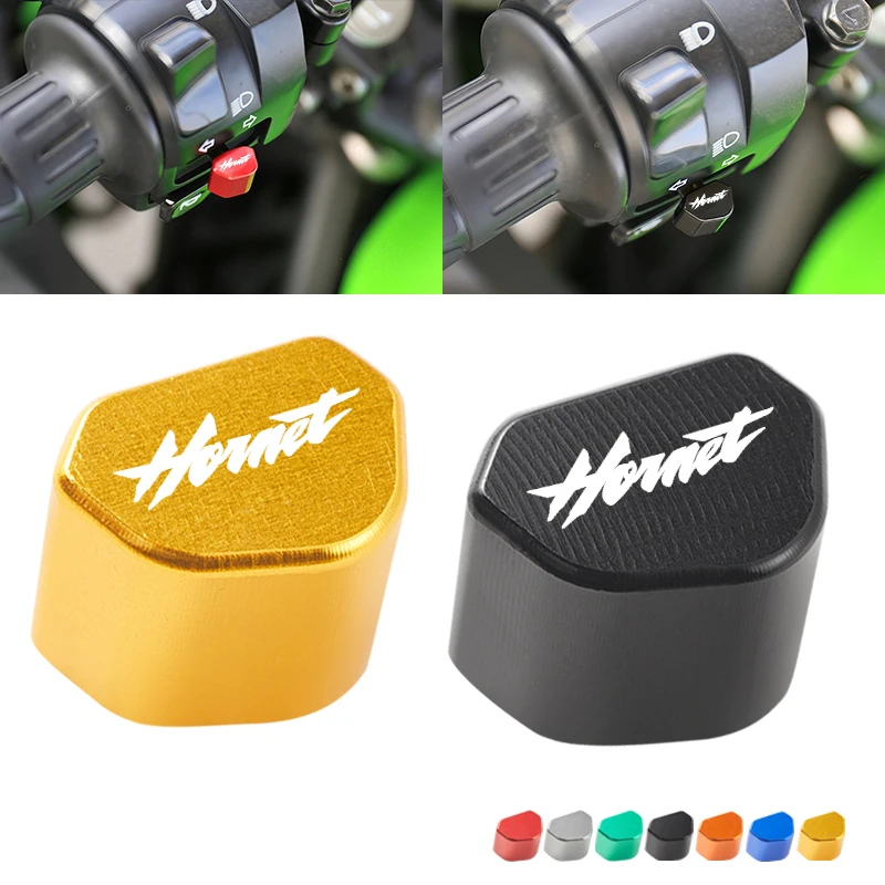 CNC Aluminium Motorrad Schalter Taste Blinker Schalter Schlüssel Kappe Für HONDA CB600F CB600 CB599 CB900F Hornet Zubehör Image