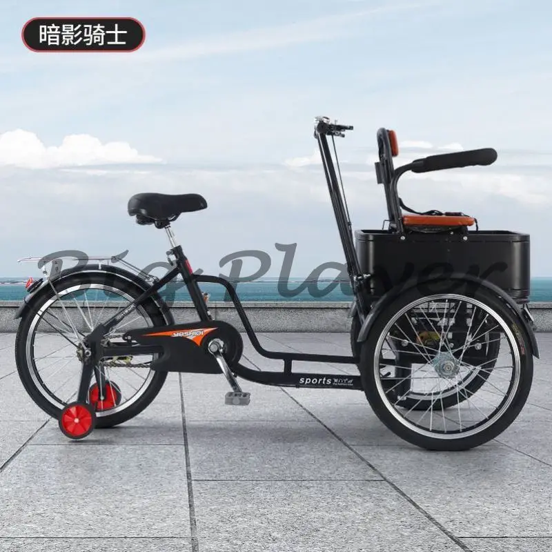 Invertiertes Esel-Dreirad Neuer Pick-up- und Drop-off-Doppelscooter für Kinder in den älteren Yashi Brother mit drei Rädern Image