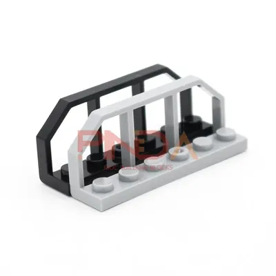 MOC City Street Parti di Ringhiera Creativa 6583 Bausteine Assemblaggio Track Train Zaun Accessori Image