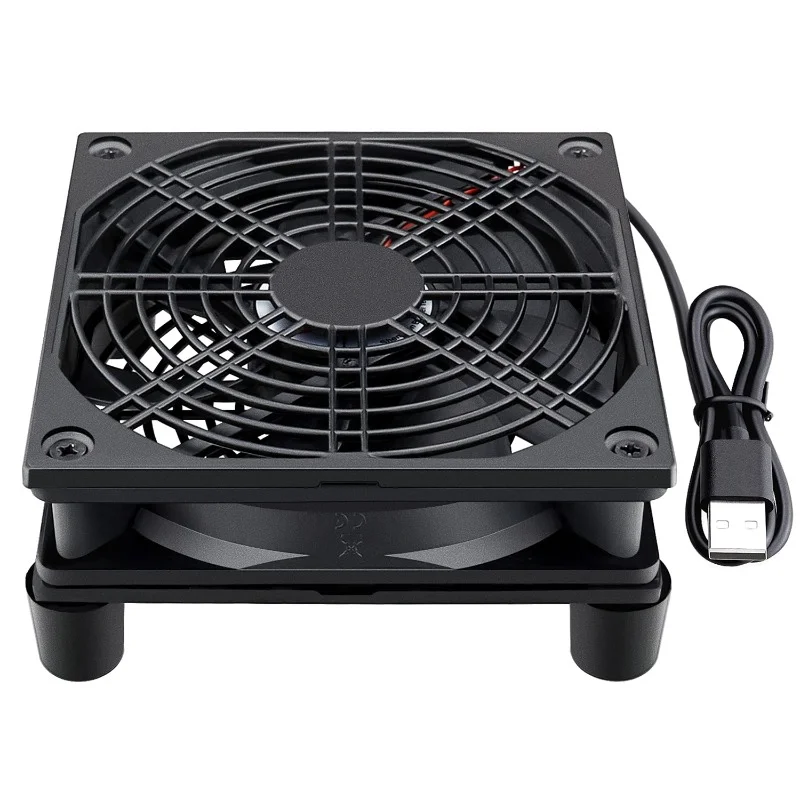 120 mm x 25 mm leise USB-Lüfter, ideal für DVRs, Elektronik, Xbox, Dual-Lüfter, hoher Luftstrom für effektive Kühlung Image