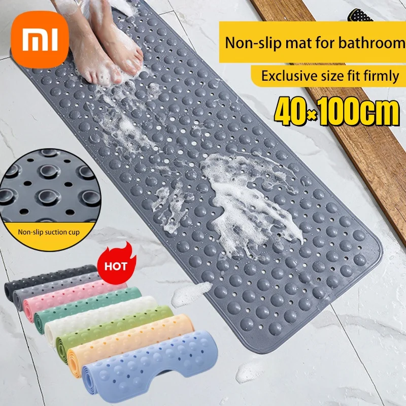 Xiaomi PVC Badezimmer Anti-Rutsch-Matte Duschwanne mit Saugnapf Massagebad Hotel Toilette Duschmatte Mehrfarbige Badezimmerzubehör