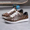 Leopard frauen Designer Schuh Große Größe 35-42 Flache Spitze-Up Skateboard Schuhe Frau Outdoor