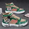 2025, neue Herren-High-Top-Stiefel, chinesische Anime-Skateschuhe, rutschfeste Komfort-Turnschuhe,