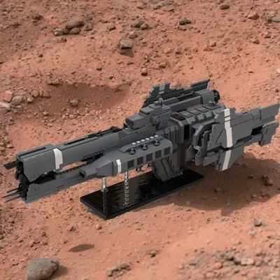 2935-teilige MOC UNSC Paris Class Heavy Fregate V2 – Halo UNSC Raumschiff Bildung Modellbausteine – Image