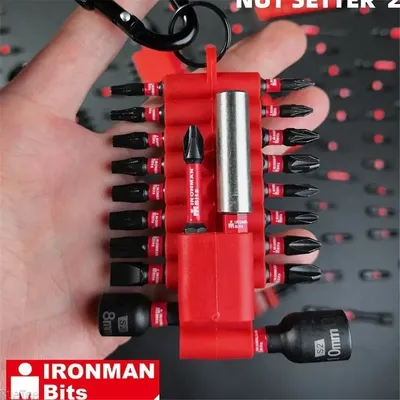 7-24Pcs Impact Driver Set – Magnetic S2 Steel Drill Bits with Organizer Sleeve, Durable Multi-Drive Tool Kit