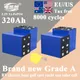 8000 cicli 3.2V 320AH Lifepo4 Al Litio Ferro Fosfato Grado A Batteria 3C Ad Alta Potenza FAI DA TE 12V 24V RV yacht Cella Solare Ricaricabile