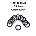 10/50 Pz NBR O Ring Guarnizione Spessore CS 1mm OD 4 ~ 30mm Gomma Nitrilica Rotonda O Tipo