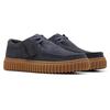 Schnürschuh CLARKS "Torhill Lo", Herren, Gr. 43, blau (navy), Veloursleder, casual, Schuhe, Freizeitschuh, Halbschuh, Schnürschuh mit herausnehmbarem Fußbett
